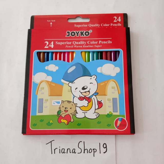 

Pensil Warna Panjang 24 Warna Joyko
