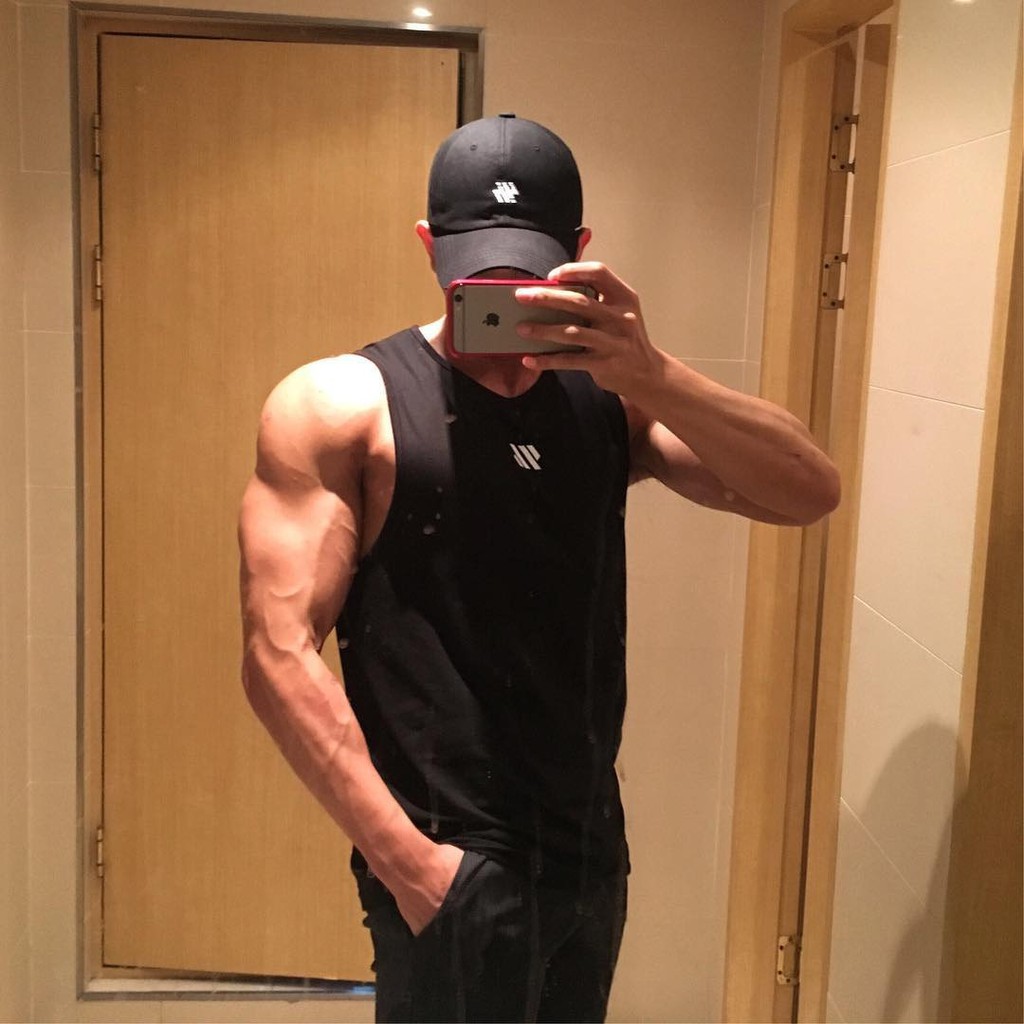 SL380 Singlet GYM - Kaos Gym Fitnes - Baju Training Fitness Pria