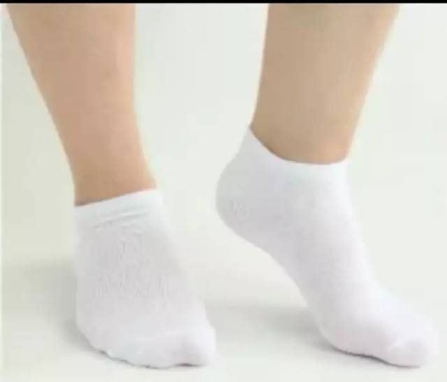 TOKO KL | GROSIR 1 LUSIN KAOS KAKI PENDEK MATAKAKI PUTIH POLOS ANKLE SOCK REMAJA DEWASA MURAH