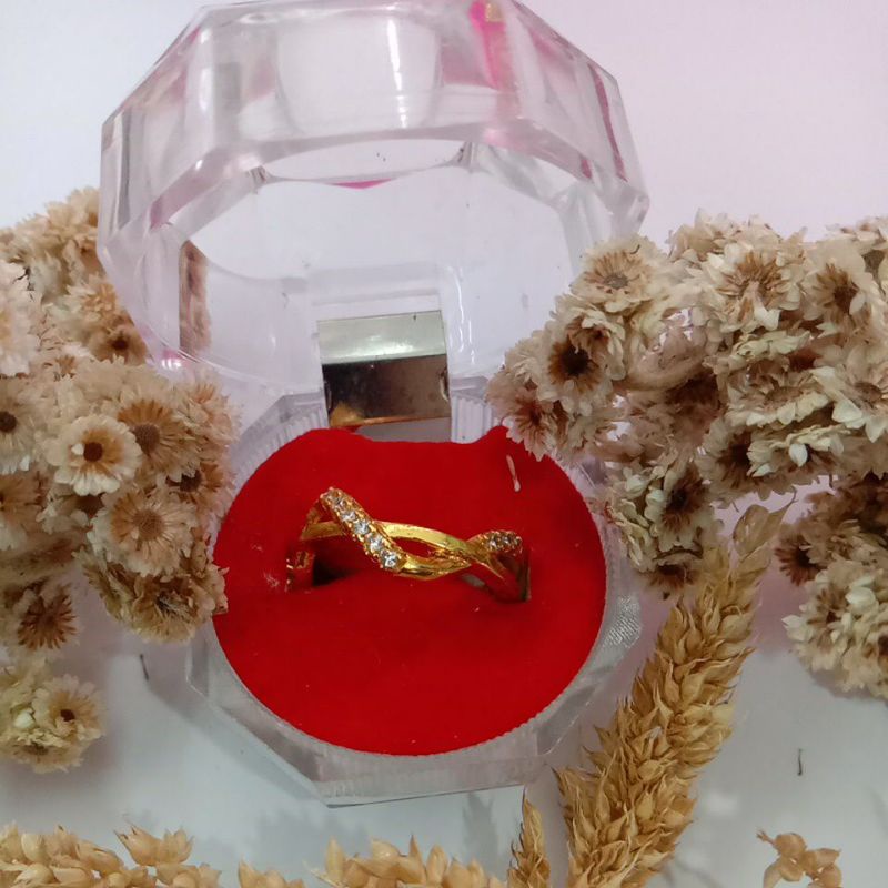 cincin 1suku emas malaysia-crystal queen