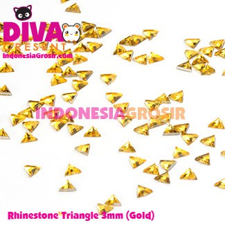 DEKORASI SLIME / NAIL ART RHINESTONE TRIANGLE 3MM