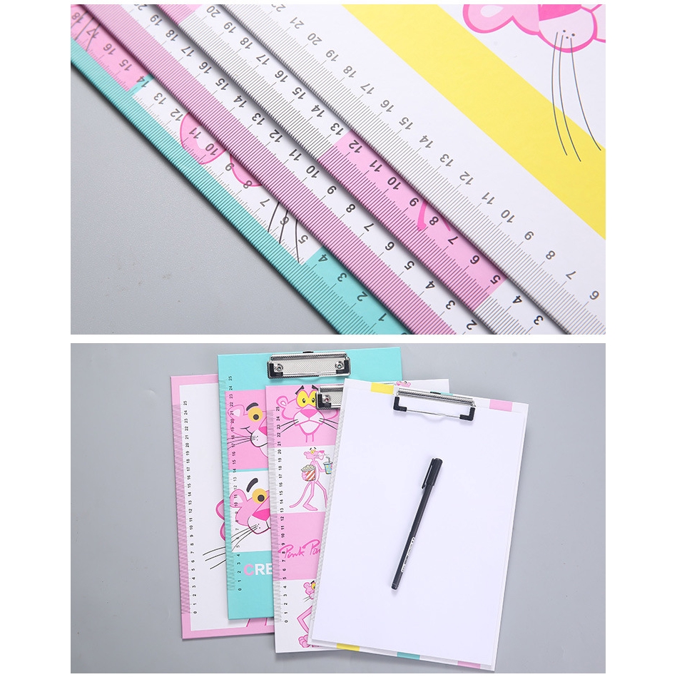 TOKOMUDA Papan Jalan Ujian A4 Cartoon Paper Clip Board File Folder Can Hang Folder