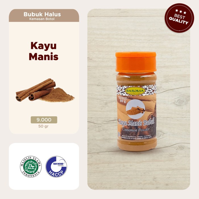 

Kayu Manis Halus / Cinnamon Powder 50g - Baroma Bumbu Rempah