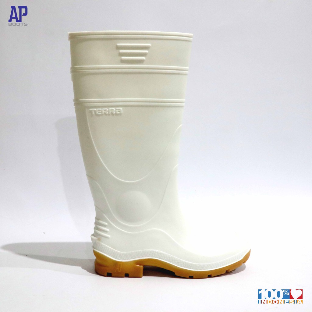 AP TERRA WHITE 39-42 - SEPATU BOOT SAFETY KARET - AP BOOTS