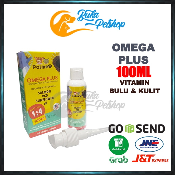 PALMEO OMEGA PLUS Vitamin Bulu Dan Kulit Kucing Anjing Minyak Ikan