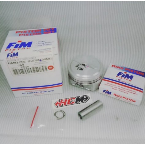 FIM82-050 PISTON SEHER SEKER KIT SET DIAMETER 64 PIN PEN 14 CUSTOM DOME KLX CRF NMAX VIXION ORI FIM