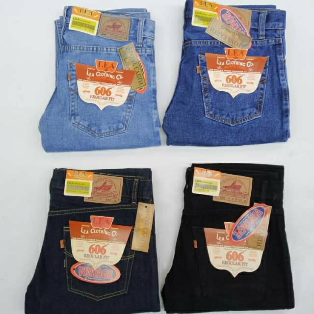 CELANA JEANS STANDART REGULER LEA SIZE 28  - 38 CELANA JEANS PRIA STANDART CELANA JEANS REGULER