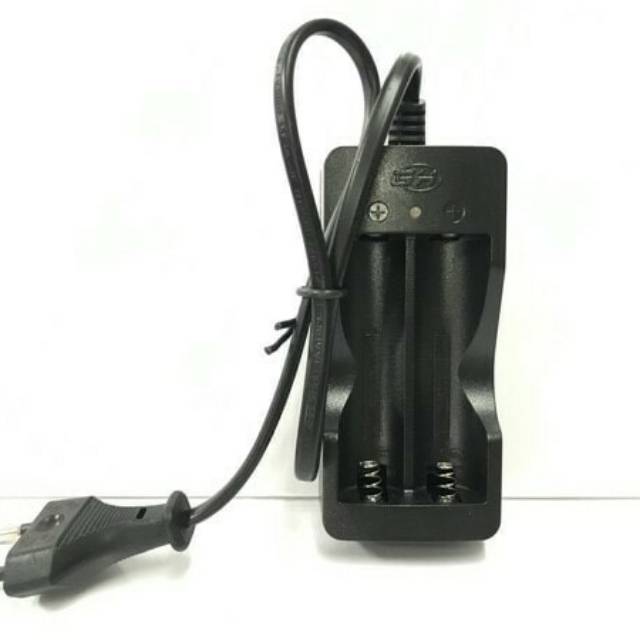 Desktop Charger Baterai 18650 Rechargeable 2 slot