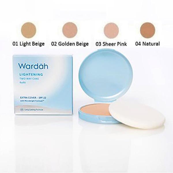 Refill wardah lightening two way cake spf 15 light feel Refil_Cerianti