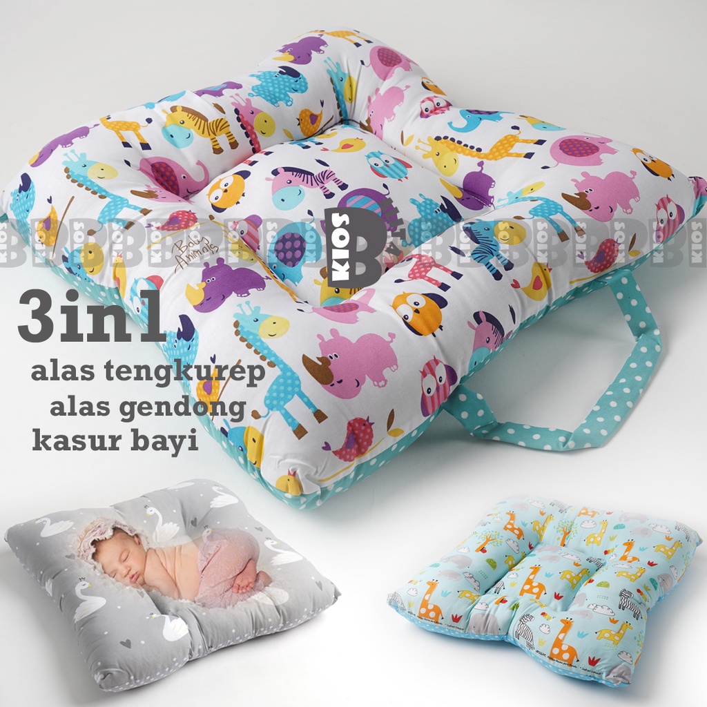 3in1 ALAS TENGKUREP BAYI  / KASUR BAYI  alas gendong bayi new born /  ALAS DUDUK BAYI