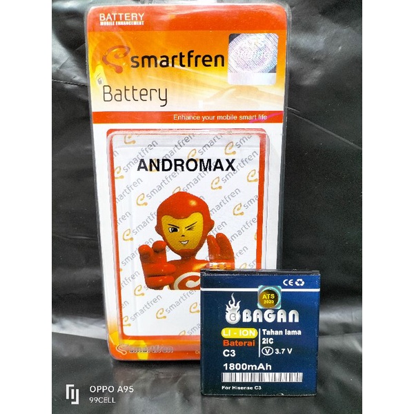 Battery baterai batre batrai Andromax C3 bagan original