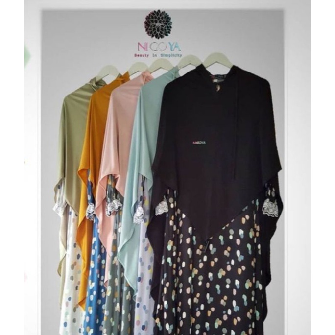 Nigoya Syar'i - Hijab Jilbab Bergo Rona Jersey Premium Daily Khimar Instan