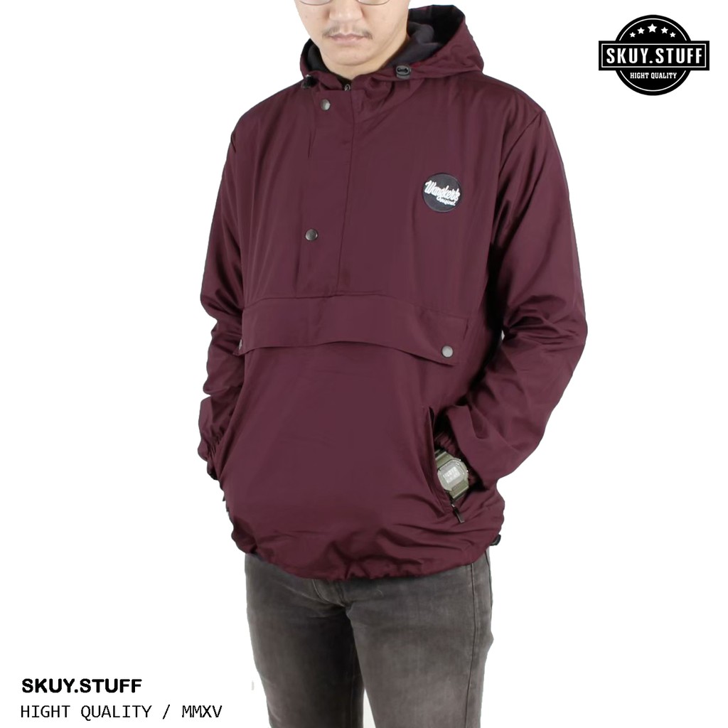 SKUY STUFF - Jaket Pria Wanita Cagoule Wangker's Origional - Jaket Cagoule polos JAKET DORAEMON