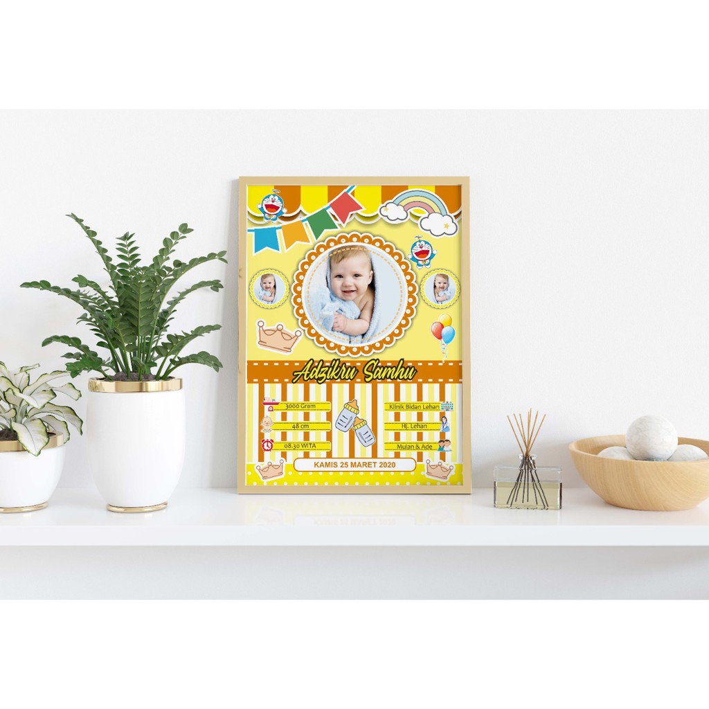 BIODATA BAYI - BABY BIO - BIODATA KELAHIRAN BAYI UNIK - KADO BABY NEWBORN