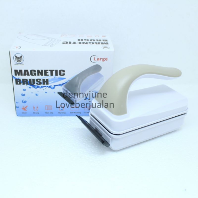 Sakkai Pro Floating Magnet Scraper size M/L Medium Large Magnetic Brush Pembersih Kaca Aquarium