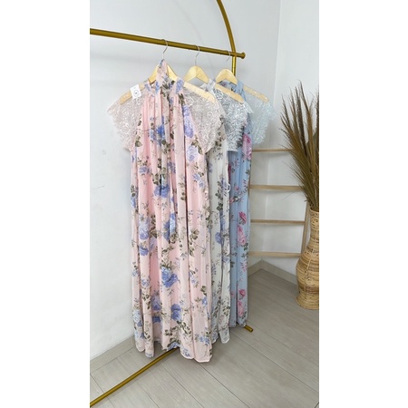 BJ - Long dress bunga premium Bangkok import ori