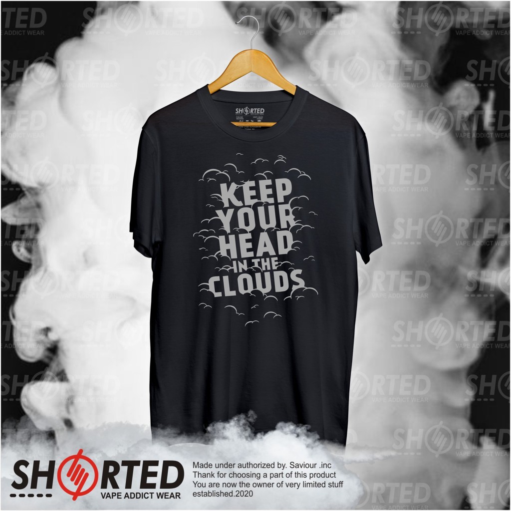 Kaos Vapers Cloud | Vapecloth | Shorted Vapetees | Distrovape| 100% Cotton| Kaos Distro