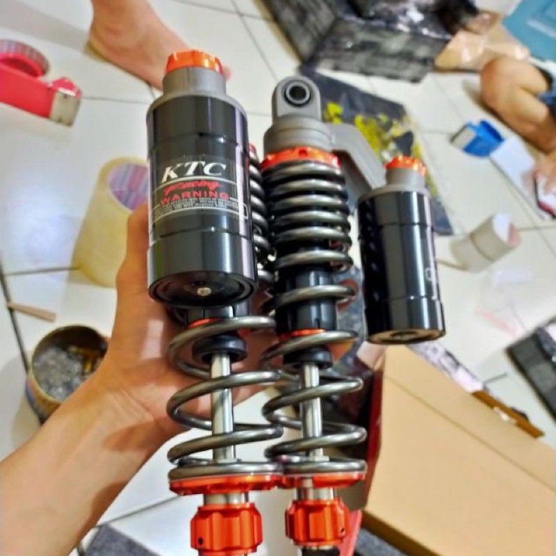 shockbreaker shock tabung atas double KTC EKTREME 280mm 320mm rx king aerox nmax pcx revo dll-3