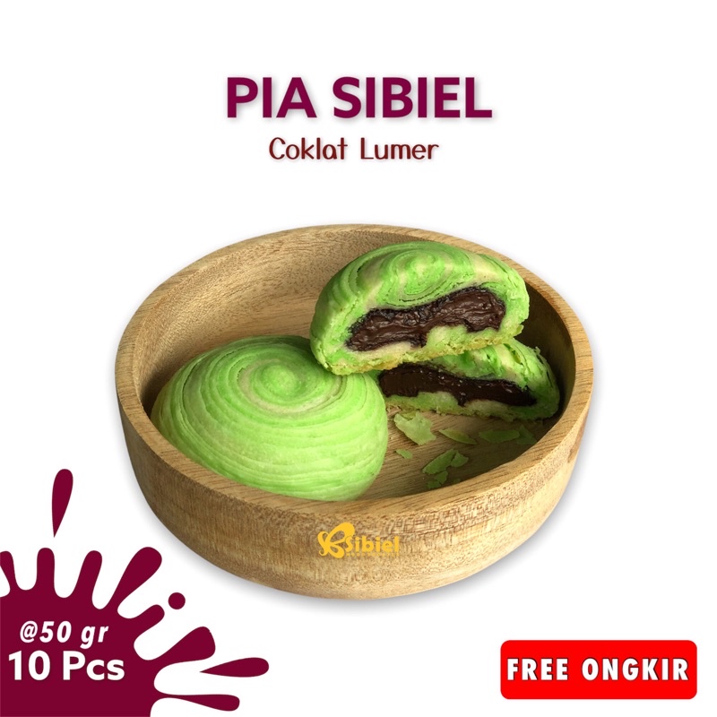 

SIBIEL PIA COKLAT LUMER PIA MUMBUL BAKPIA JOGJA (10 pcs)