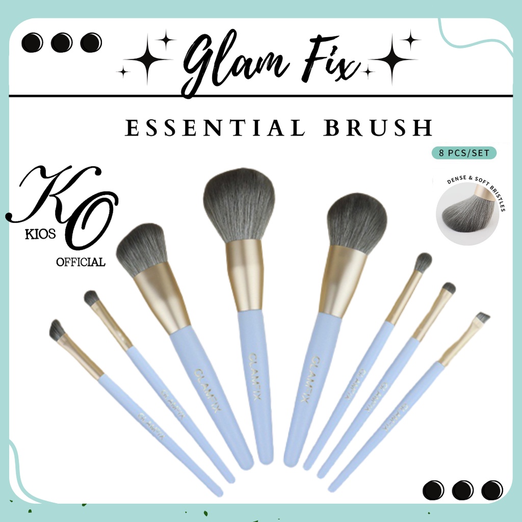 Glam Fix Essential Brush Set 8 Pcs