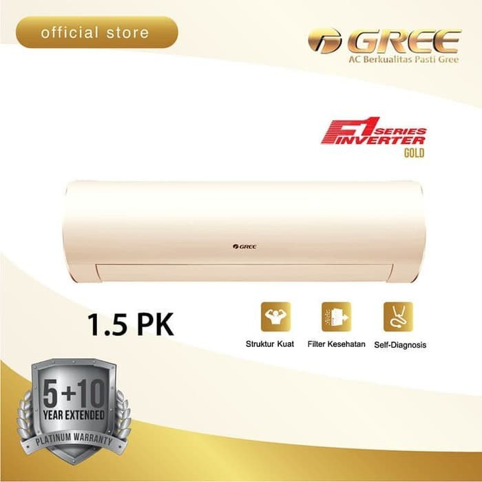 AC GREE 1 1/2 PK GWC-12F1 GOLD SERIES INVERTER 1.5 PK