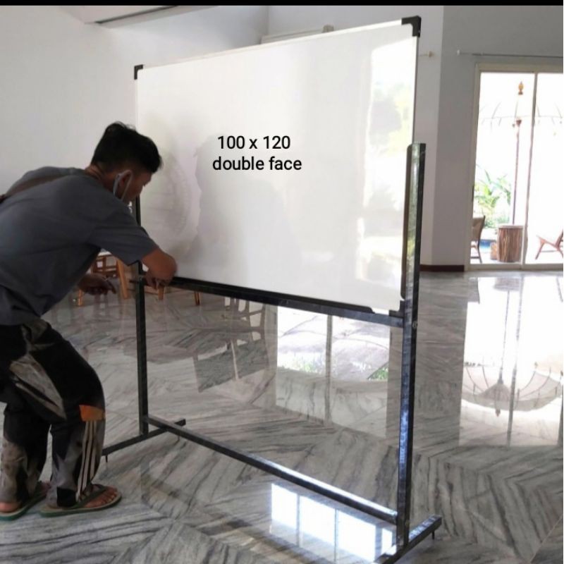

whiteboard double face 100 x 120 cm