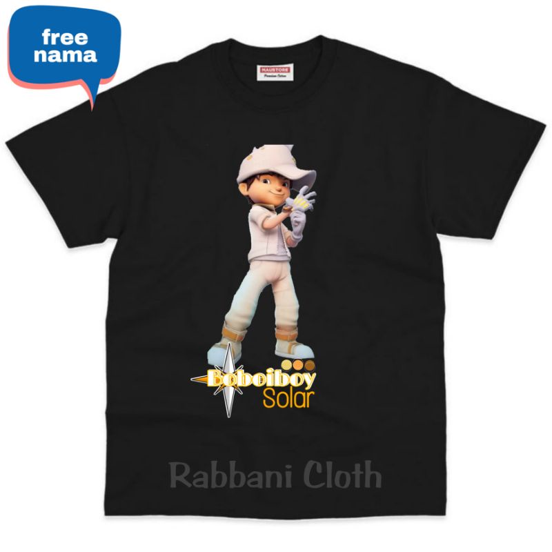 baju boboiboy solar kaos anak