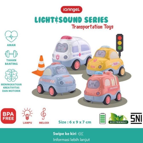 IQ Angel light&amp;sound transportation car toys IQBT0147-1