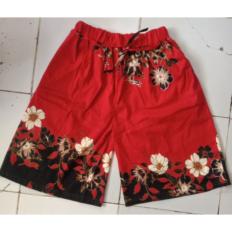 CELANA BATIK PENDEK WANITA/CELANA 3/4 BATIK WANITA/CELANA BATIK WANITA