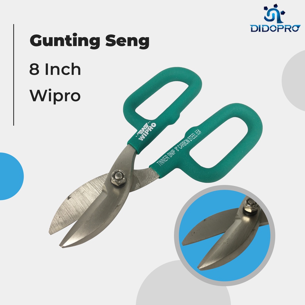 Gunting Seng / Gunting Baja Ringan / Gunting Besi Kawat 8&quot; WIPRO