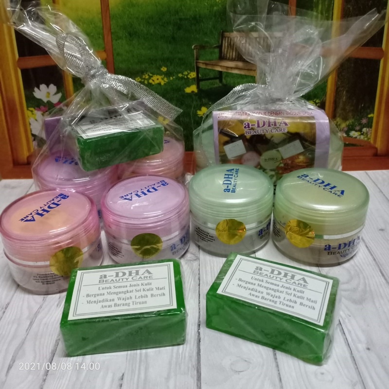 PAKET CREAM A DHA PINK / HIJAU SUPER ORIGINAL