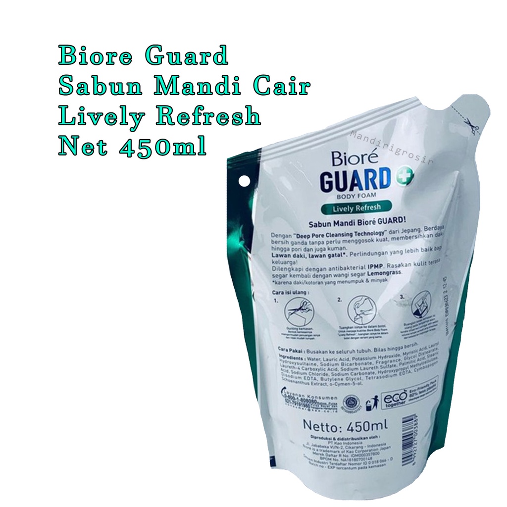 Biore Guard *Sabun mandi cair*Lively refresh *400ml