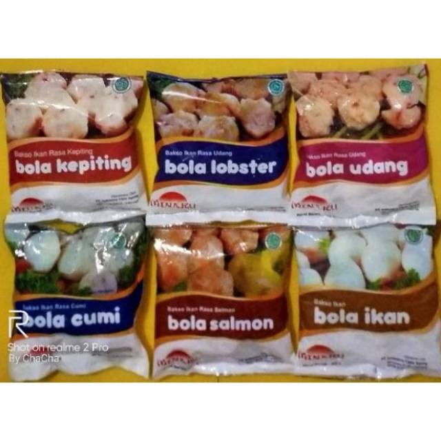 

Minaku bola kepiting/lobster/udang/ikan berat 200gr