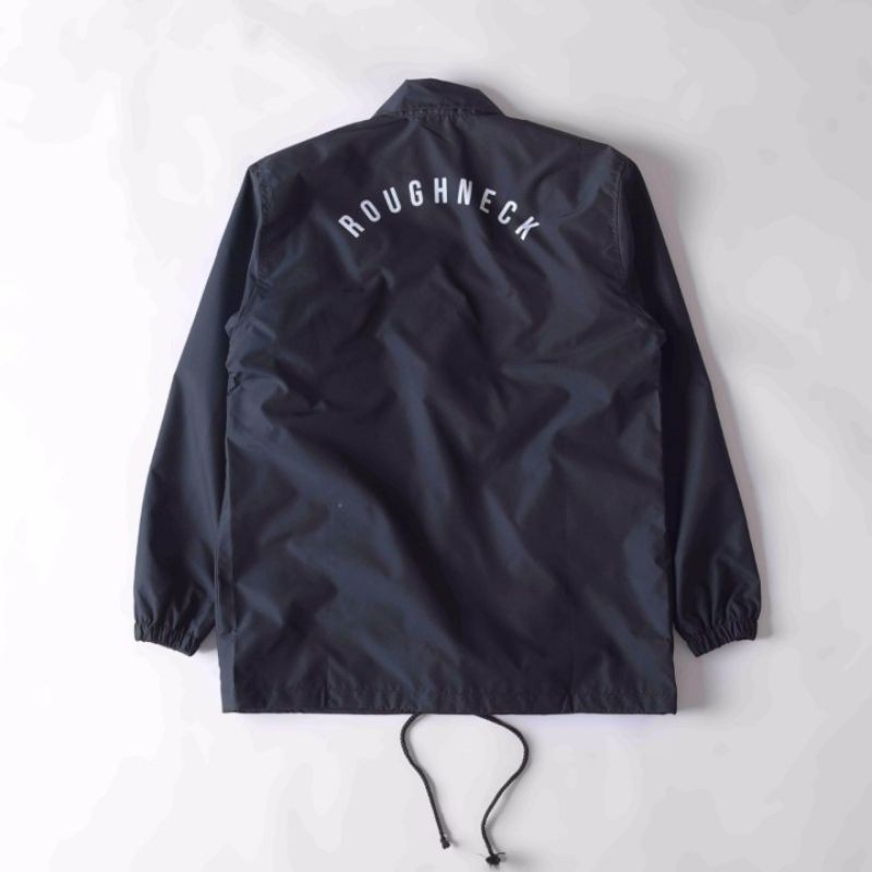 Coach jaket parasut keren kekinian logo roughneck varian warna nevy