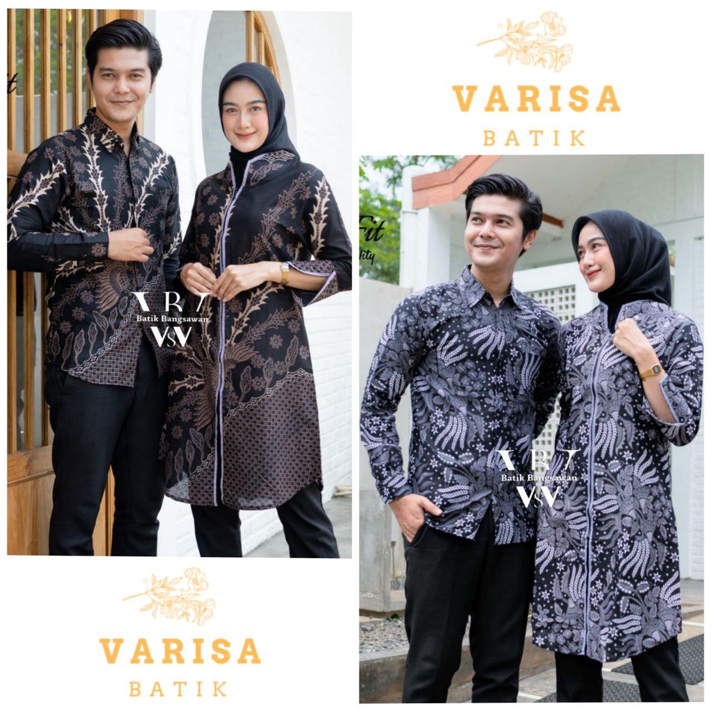 Batik Couple / Batik Couple Modern / Baju Batik Couple / Batik Tunik Couple / Kemeja Batik Couple