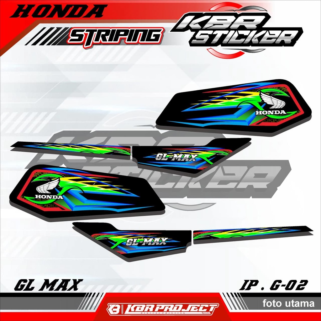 (COD) STICKER STRIPING GL MAX -  STICKER STRIPING MOTOR GL MAX.02