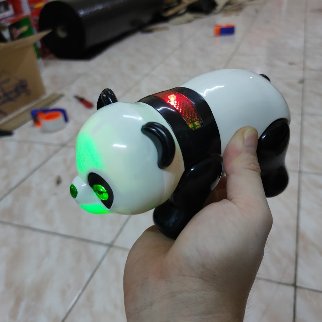 Mainan Anak Panda Berjalan Musik Dan Lampu LED