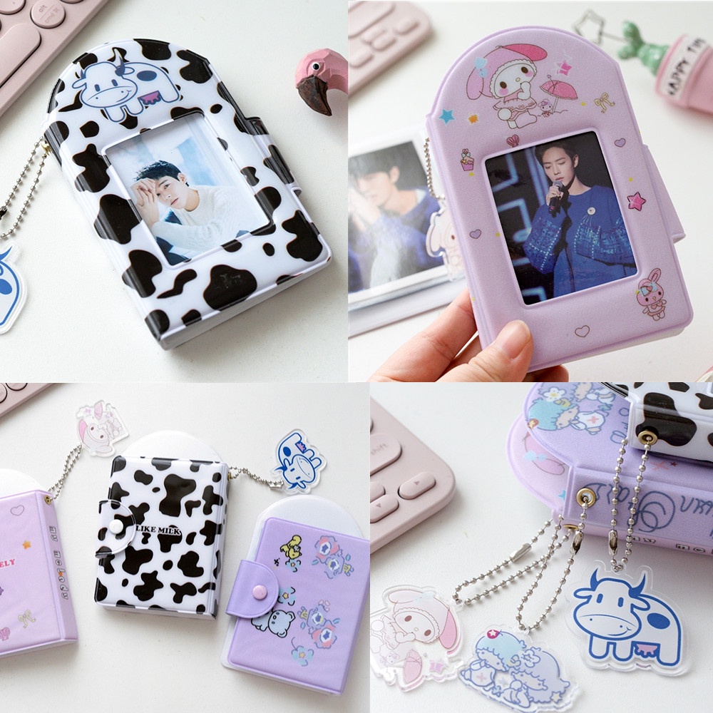 Kawaii Album Foto 3inch PVC Card Holder Mini Album Idol Buku Penyimpanan Photocard