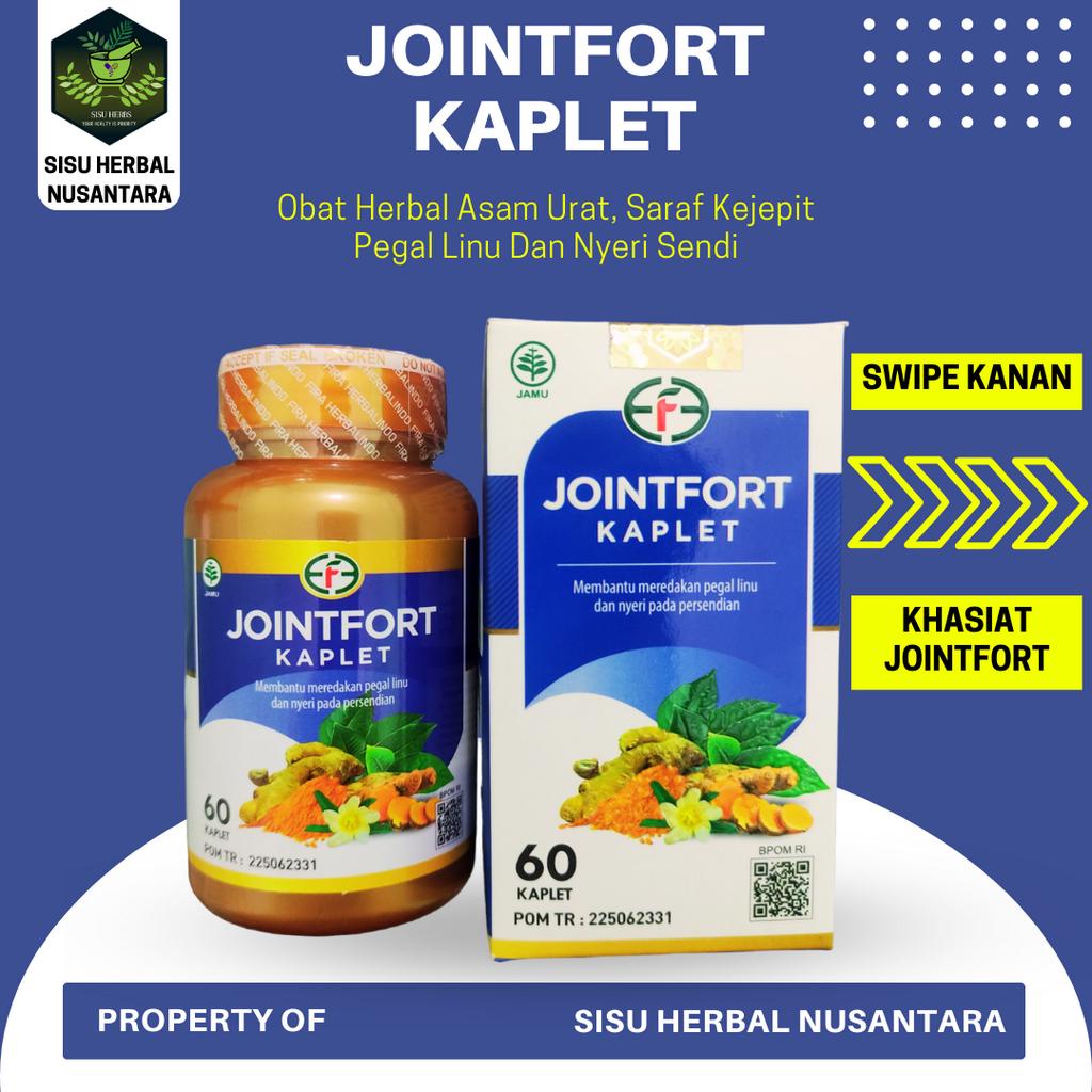 JOINTFORT Kaplet Obat Asam Urat Herbal Saraf Kejepit Pegal Linu Dan Nyeri Sendi Ampuh