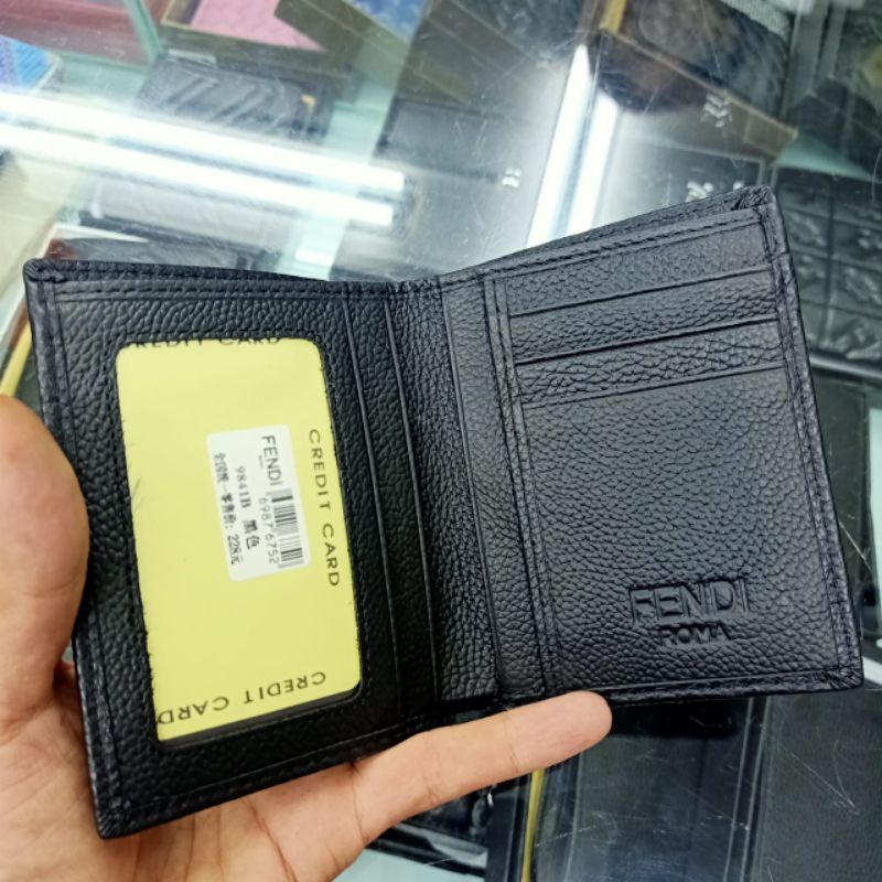 Dompet Fendi Eyes Monster Dompet Lipat Pria kulit asli Impor