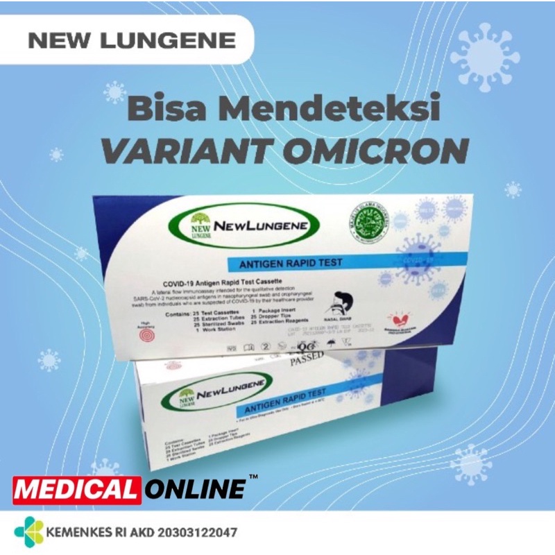 NEW LUNGENE IND ANTIGEN SWAB BISA MENDETEKSI OMICRON NEWLUNGENE CLUNGENE MEDICALONLINE MEDICAL ONLINE