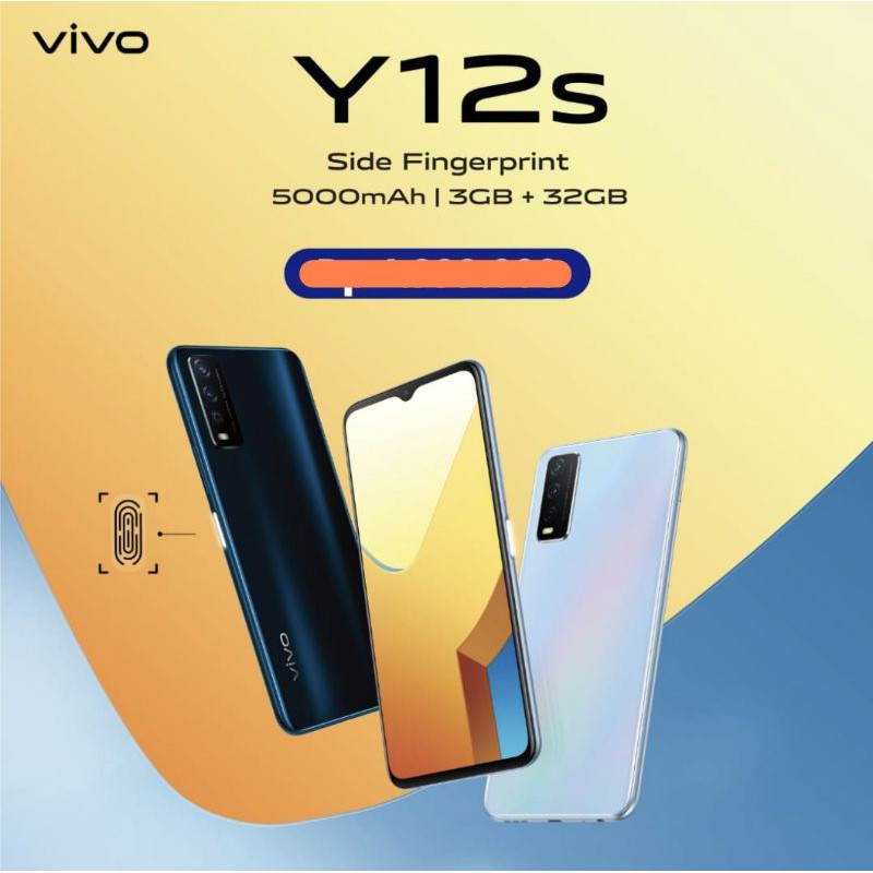 Vivo Y12s Ram 3 Gb Rom 32 Gb Baterai 5000 Mah Garansi Resmi Shopee Indonesia