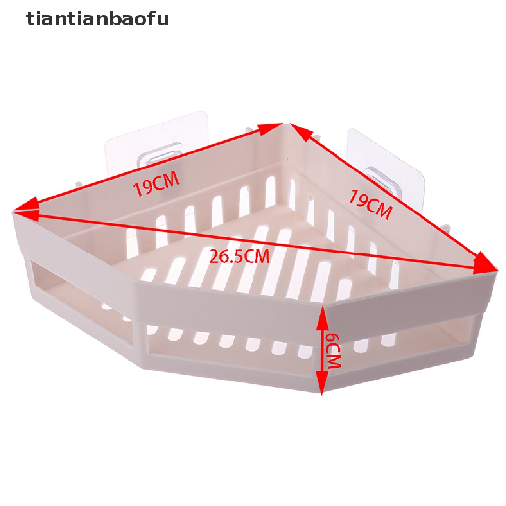 Rak Penyimpanan Bentuk Segitiga Untuk Kamar Mandi