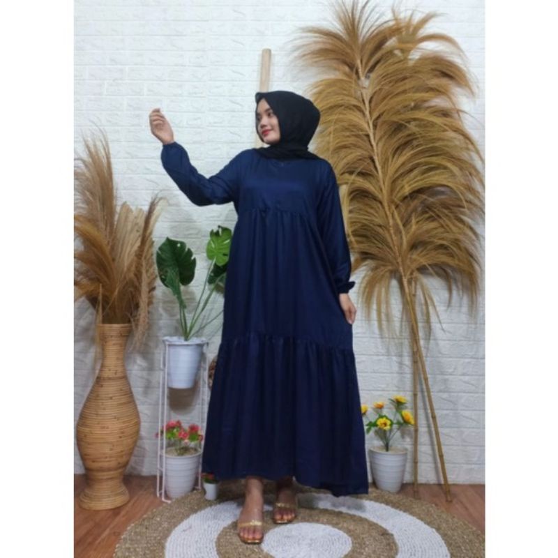 GAMIS WANITA DEWASA JUMBO///GAMIS BUSUI PREMIUM MOTIF POLOS BUSUI