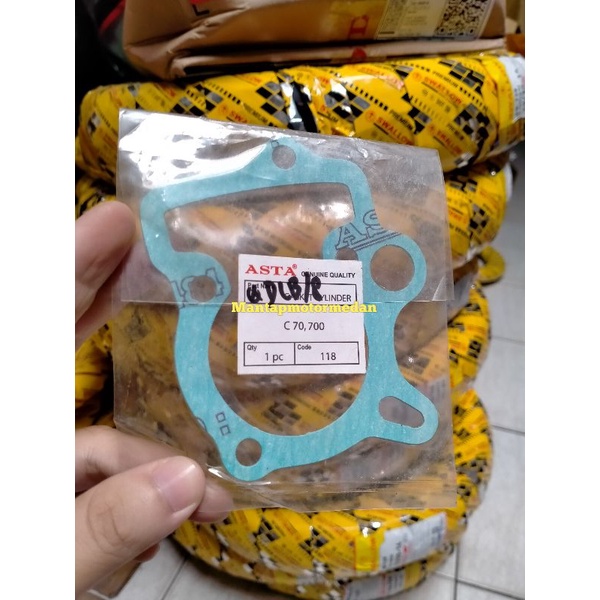 Paking Packing Gasket Blok Seher Bawah Cup 70 Cup 700 C70 C700 Asta