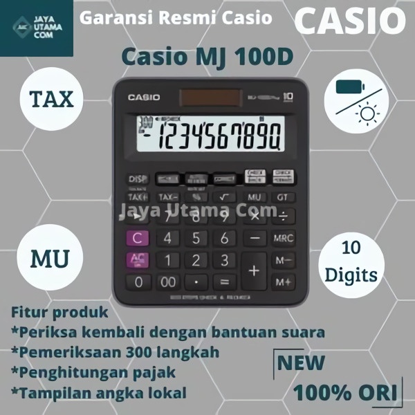 Kalkulator Casio MJ 100D Plus CHECK CORRECT