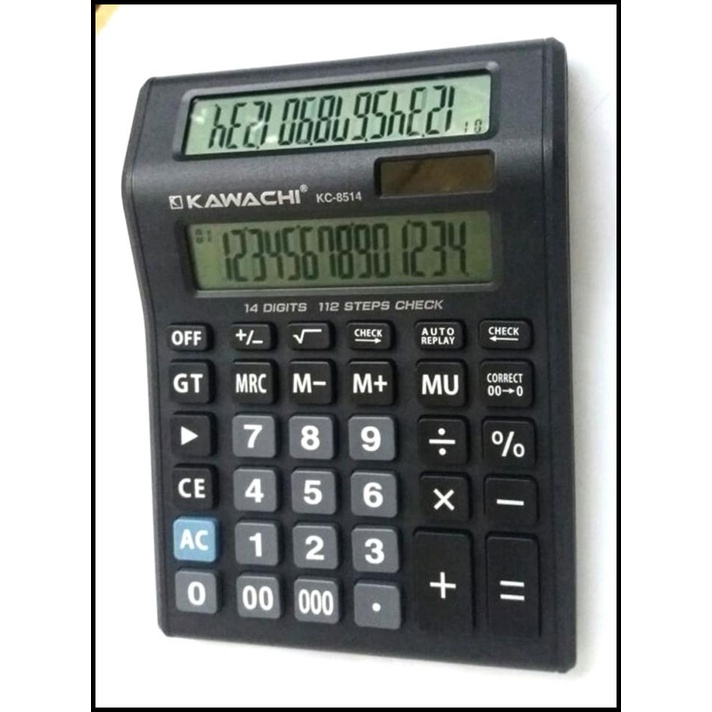

Kalkulator Kawachi Kc 8514 - Kalkulator 2 Layar - 14 Digit - Dual Lcd