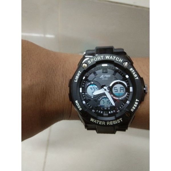 JAM TANGAN REI DIGITAL ANALOG KAWALI | JAM TANGAN PRIA REI DUAL TIME KAWALI