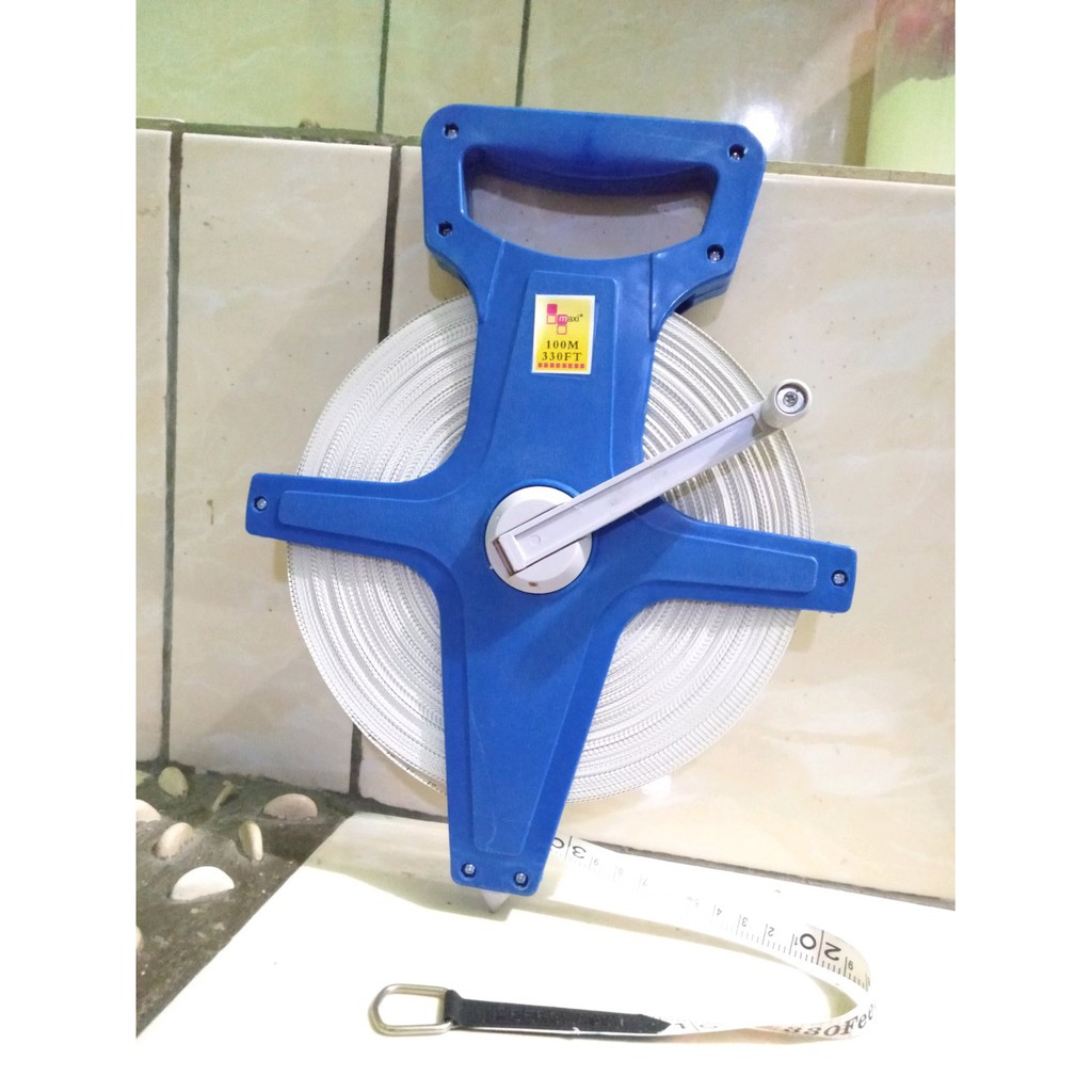 Meteran Tanah 100 meter meteran Gulung 100m