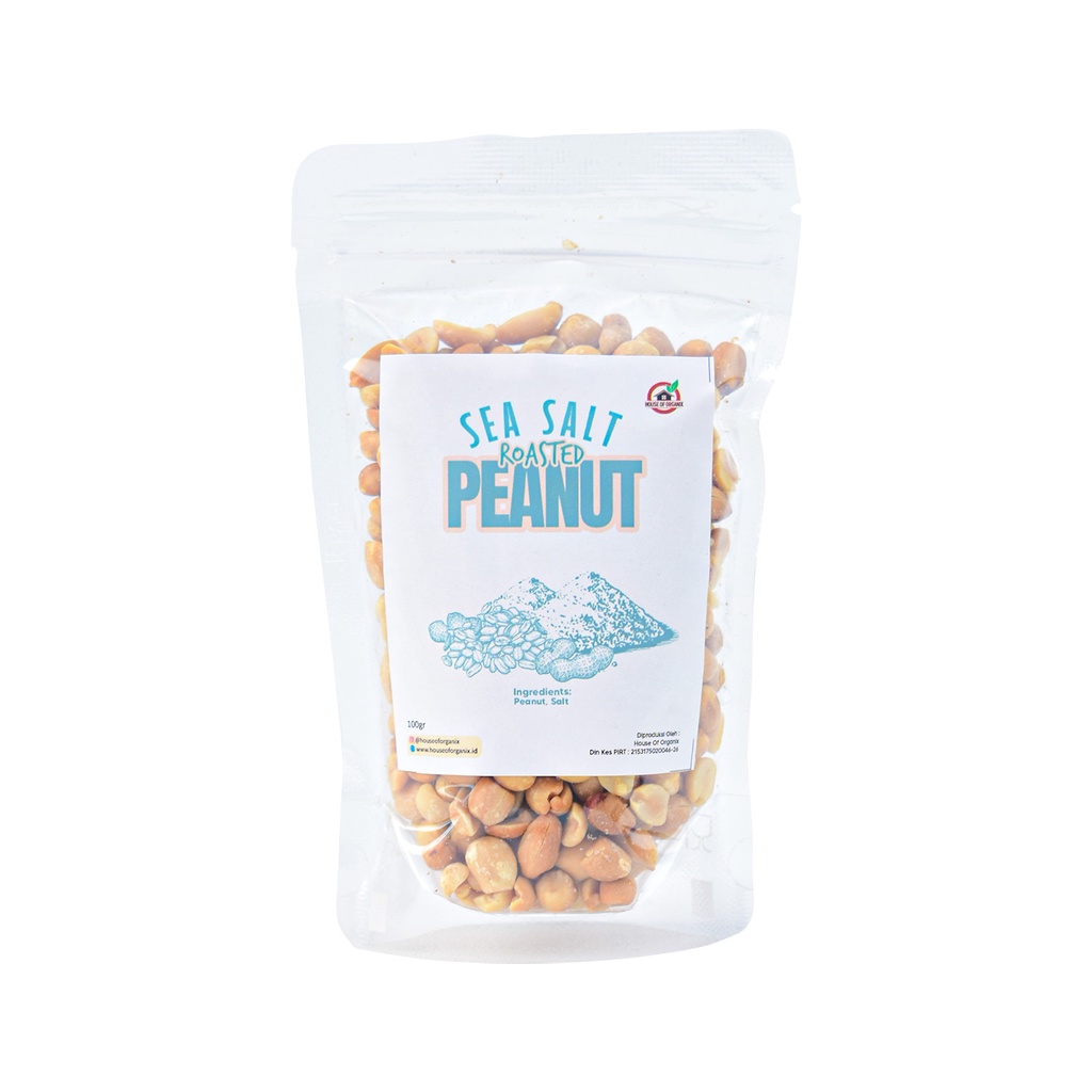 House Of Organix Sea Salt Roasted Peanut 100 Gr